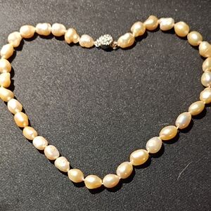 Antique Big Natural Keshi Pearl Necklace